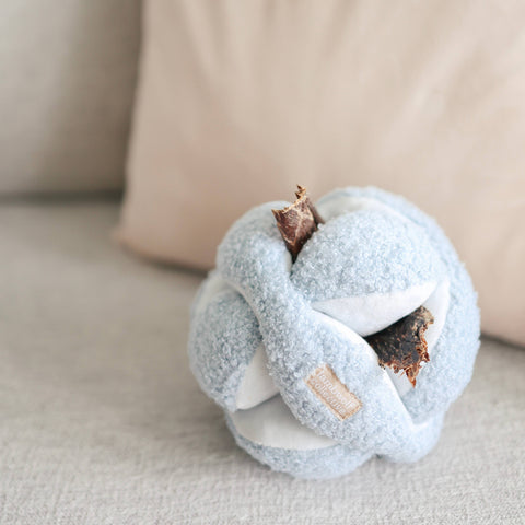 Monti, Enrichment Dog Toy, Baby Blue with treats