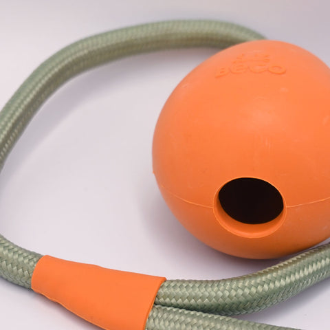 Egg On Rope For Throw, Fetch and Tug Dog Toy
