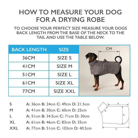 Expedition Deluxe Noodle & Microfibre Dog Drying Coat - Sparkly Tails