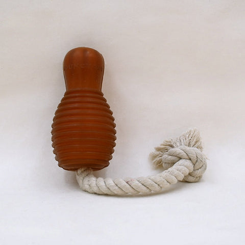 Fetch Dog Toy Bouncy Rope Made From Organic Natural Rubber - Sparkly Tails