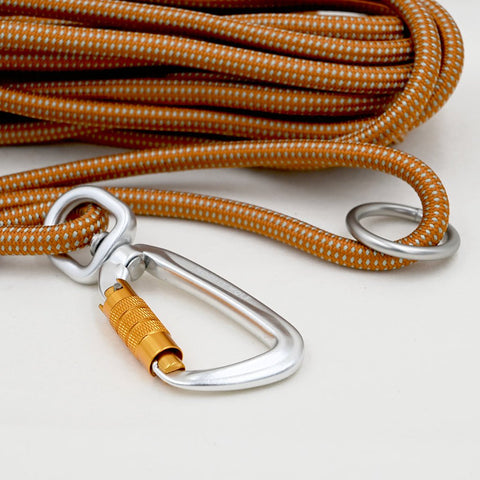 Long and Thin Rope Lead, Terracotta, 6.10m / 20', 8mm - Sparkly Tails