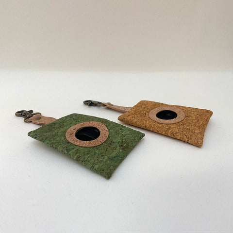 Dog Poop Bag Holder, Made with Eco-friendly Cork by Ecolif3 - Sparkly Tails