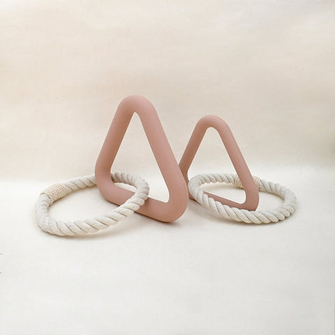 Natural Rubber Triangle Tug Toy - Sparkly Tails