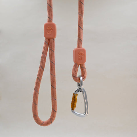 Rope Dog Lead Made From Recycled Bottles, Salmon Pink, 180 cm - Sparkly Tails