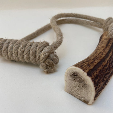 Rope Dog Toy with Antler Dog Chew by Pawsome Pet Toys - Sparkly Tails