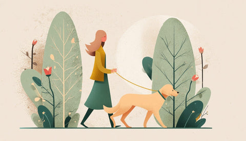 Springtime is Dog Walking Time - Sparkly Tails