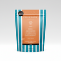 Package of PowerWater dog advanced hydration supplement with blue and white striped design.
