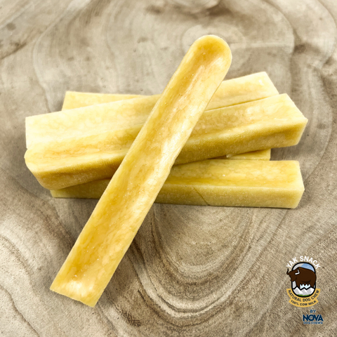 Yak Snack Puppy Chew 20-27g — Himalayan milk bar on clean background — Sparkly Tails