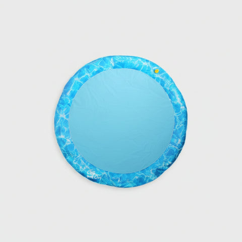 AFP Chill Out Sprinkler Fun Mat Large — dog on sprinkler mat enjoying water play — Sparkly Tails