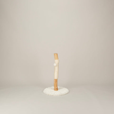 Scruffs Alpine Rockies Cat Scratcher in cream — side view — Sparkly Tails