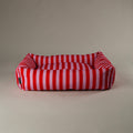 Scruffs Amalfi Striped Dog Bed Pink — bold stripe detail — Sparkly Tails