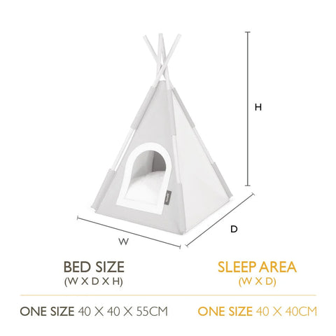 Felt TeePee Cat Bed