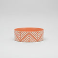 Scruffs Aztec Dog Bowl Set Terracotta Orange — pair of bowls detail — Sparkly Tails