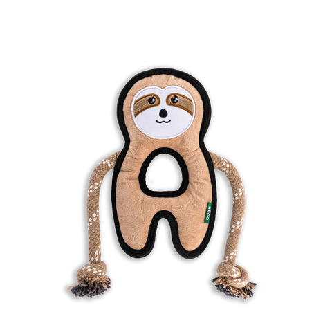 Sonny The Sloth Dog Toy, Squeaky, Rough & Tough