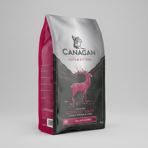 Canagan cat food package on a white background