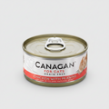 Canagan Chicken with Prawns Wet Cat Food 75g — tin front view — Sparkly Tails