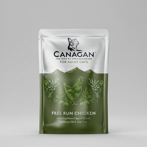 Canagan Free Run Chicken Wet Cat Food Pouch 85g — pouch front view — Sparkly Tails