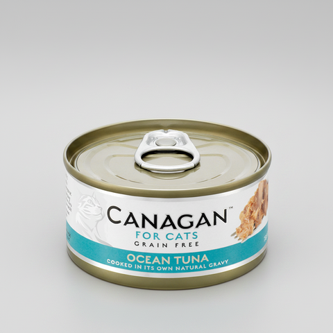 Canagan Ocean Tuna Wet Cat Food 75g — tin front view — Sparkly Tails