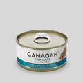 Canagan Tuna with Mussels Wet Cat Food 75g — tin front view — Sparkly Tails