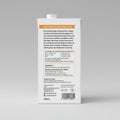 The back of a 500ml bag of K&H Natural Supplements bone broth supplement for dogs and cats, featuring product details, ingredients, and instructions on a white background.