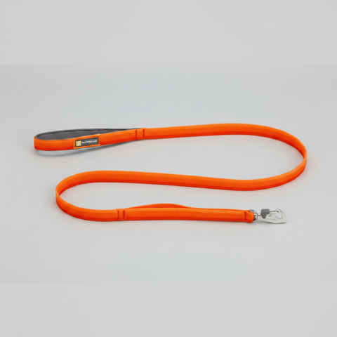 Ruffwear Front Range Dog Lead Red Canyon with lockable Crux Clip and padded handle