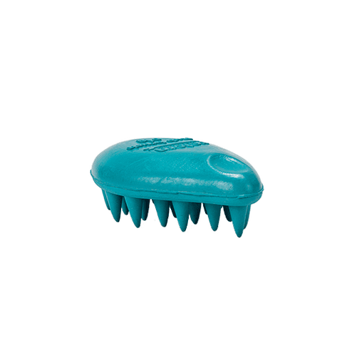Retorn Rub Dog Brush — reverse side showing rubber nubs — Sparkly Tails