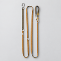 Woolly Wolf Multi-use Thin Dog Leash Wood Brown Mix — product flat lay — Sparkly Tails