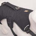 Grey Ruffwear Web Master Harness on a mannequin with a visible brand logo against a white background