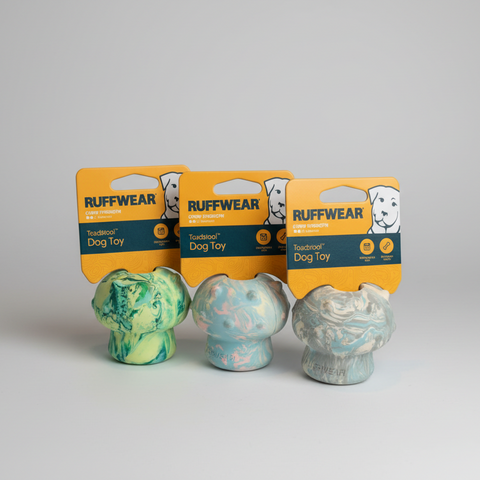 Ruffwear Natural Rubber Dog Toy, Toadstool