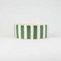 Scruffs Amalfi Striped Dog Bowl Set Green — bowl detail — Sparkly Tails