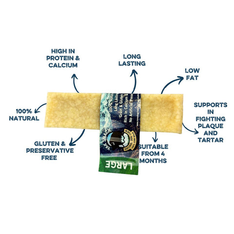 Yak Snack cheese chew for puppies — natural ingredients — Sparkly Tails