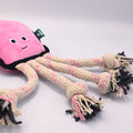 Ollie, Plush Octopus Dog Toy from Beco. Side view.