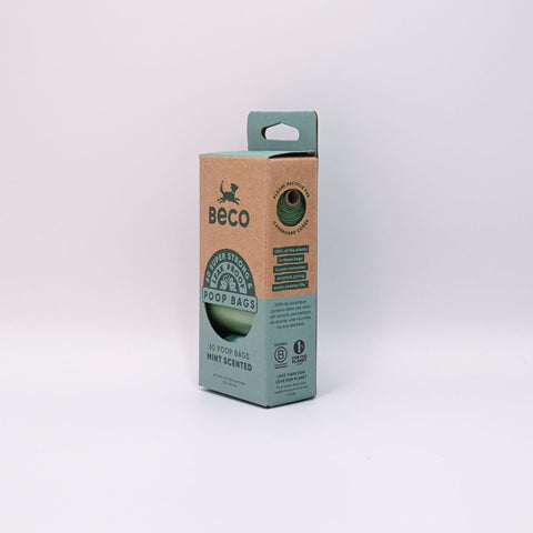 Beco poop bags packaging on a white background