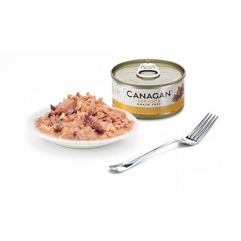 Canagan Tuna with Chicken Wet Cat Food 75g — open tin detail — Sparkly Tails