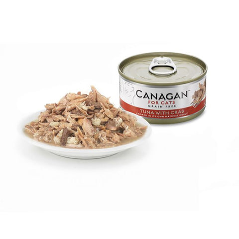 Canagan Tuna with Crab Wet Cat Food 75g — open tin detail — Sparkly Tails