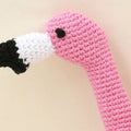 Crochet Flamingo Squeaker Dog Toy Detail