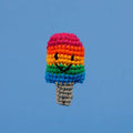 Crochet Rainbow Lolly, Recycled Cotton - Sparkly Tails