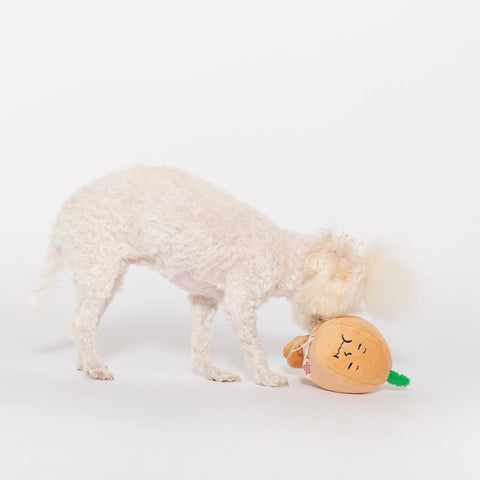 Enrichment Dog Toy, Yellow Onion - Sparkly Tails