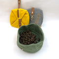 Foldable Dog Bowl Made With Recyclable Canvas - Sparkly Tails