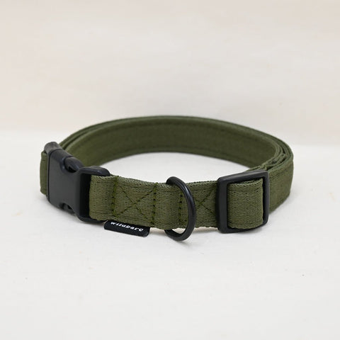 Green Khaki Collar, Made From Ocean Plastics - Sparkly Tails