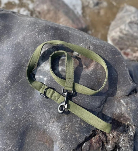 Green Khaki Lead, Made From Ocean Plastics - Sparkly Tails