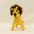 Hand Crochet Lion Squeaker Dog Toy - Sparkly Tails