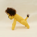 Hand Crochet Lion Squeaker Dog Toy - Sparkly Tails