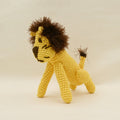 Hand Crochet Lion Squeaker Dog Toy Standing