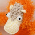 Hand Crochet Monkey With Squeaker - Sparkly Tails