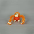 Hand Crochet Monkey With Squeaker - Sparkly Tails