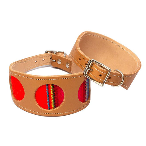 Inca Orange Hound Collar - Sparkly Tails