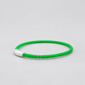 Great&Small Glow LED Rechargeable Dog Collar Green — main product view — Sparkly Tails