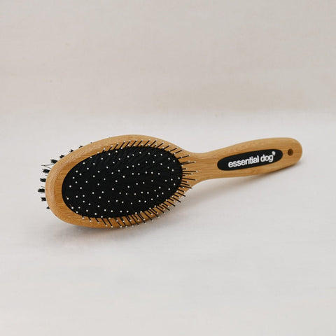 Natural Bamboo Double Sided Pin & Bristle Brush, Cats & Dogs - Sparkly Tails