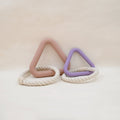 Natural Rubber Triangle Tug Toy - Sparkly Tails